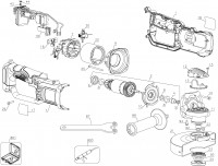 DeWalt DCG412KN-XJ 18V ANGLE GRINDER Spare Parts